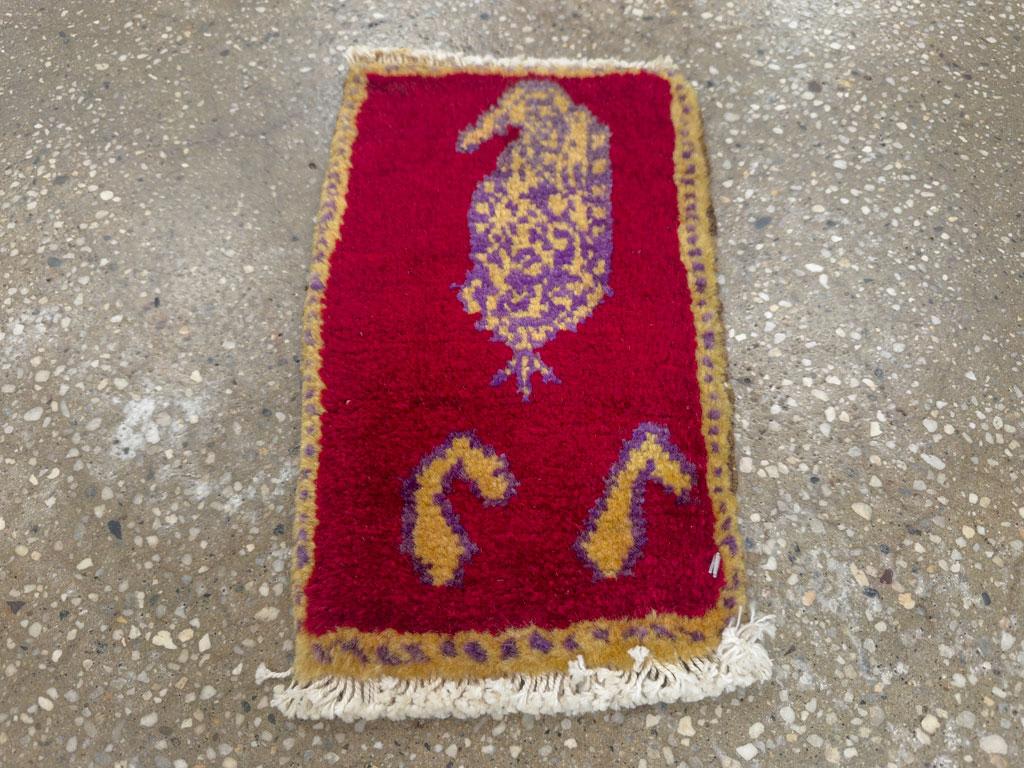 Vintage Persian Gabbeh Bag Face, No.26826 - Gsblank