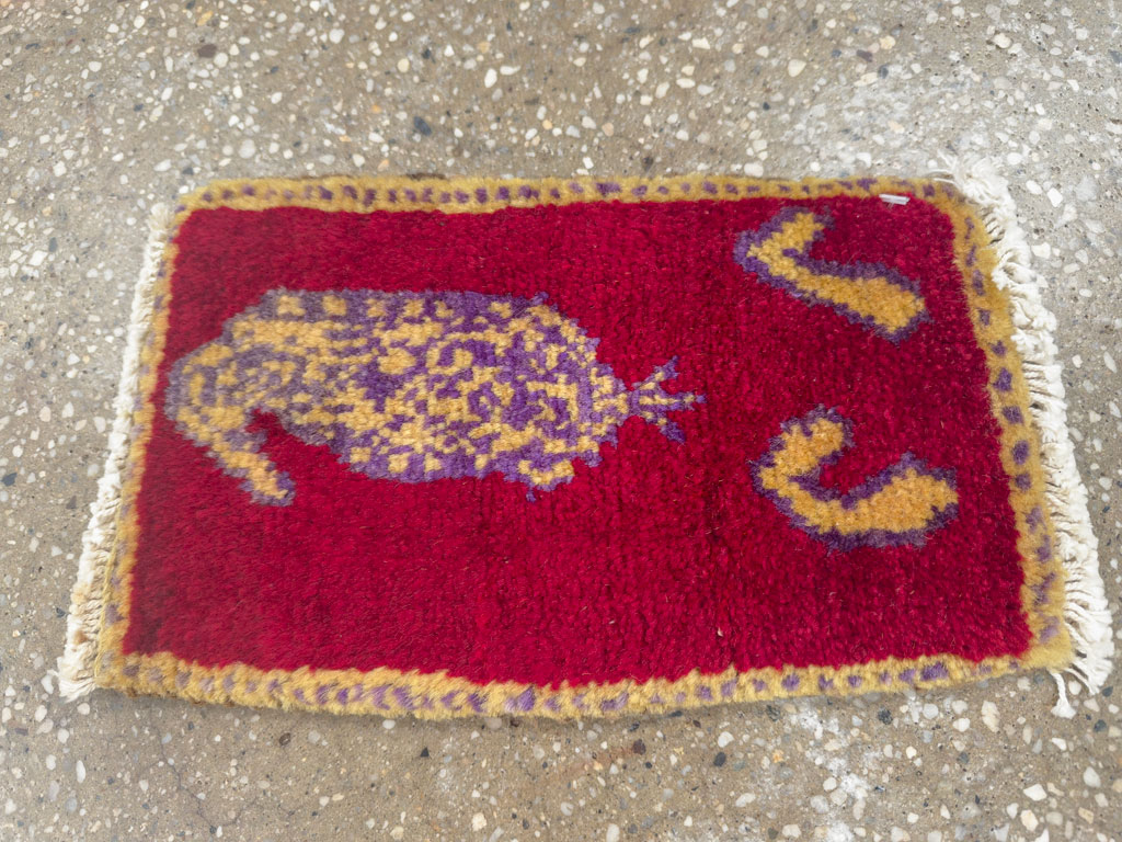 Vintage Persian Gabbeh Bag Face, No.26826 - Gsblank