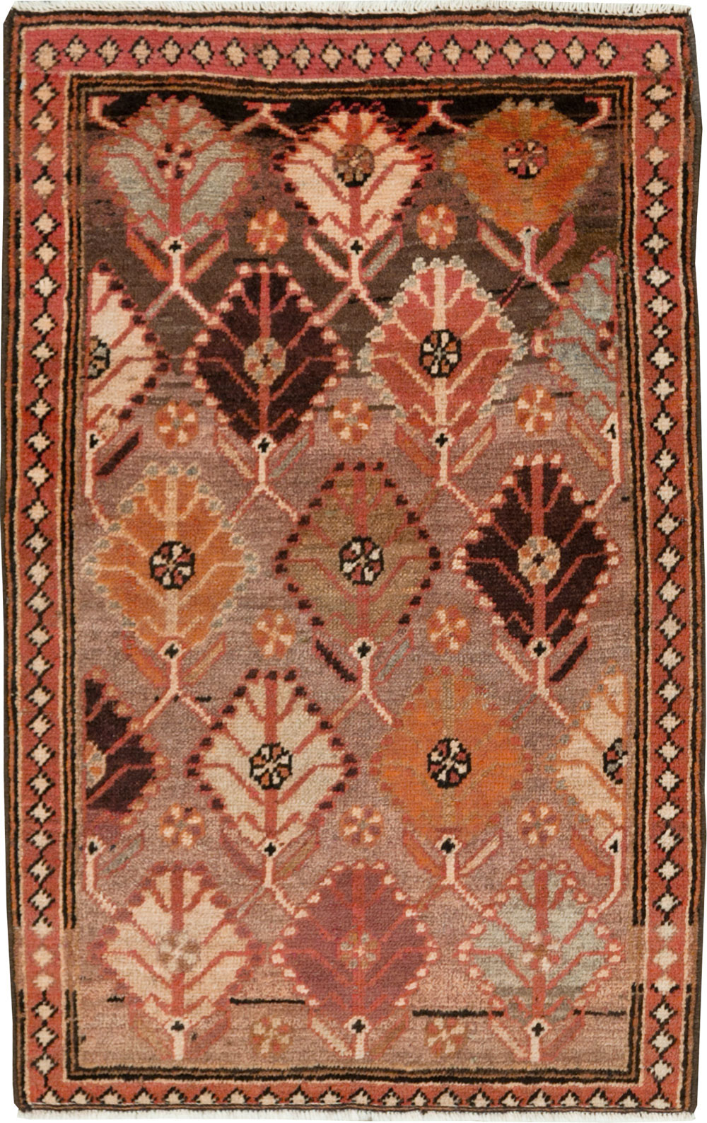 Vintage Persian Malayer Throw Rug, No.26828 - Gsblank