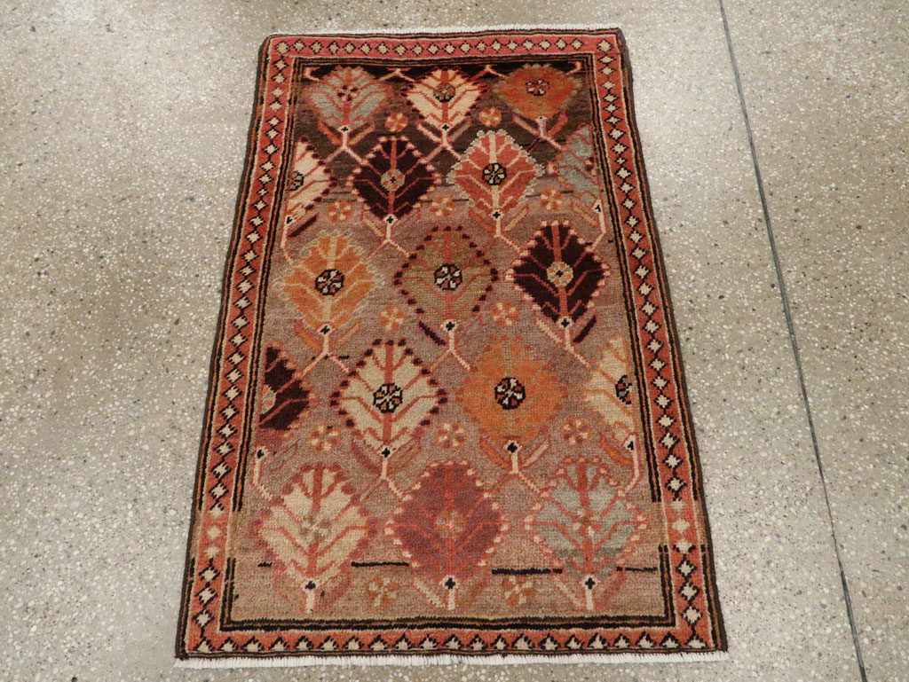 Vintage Persian Malayer Throw Rug, No.26828 - Gsblank