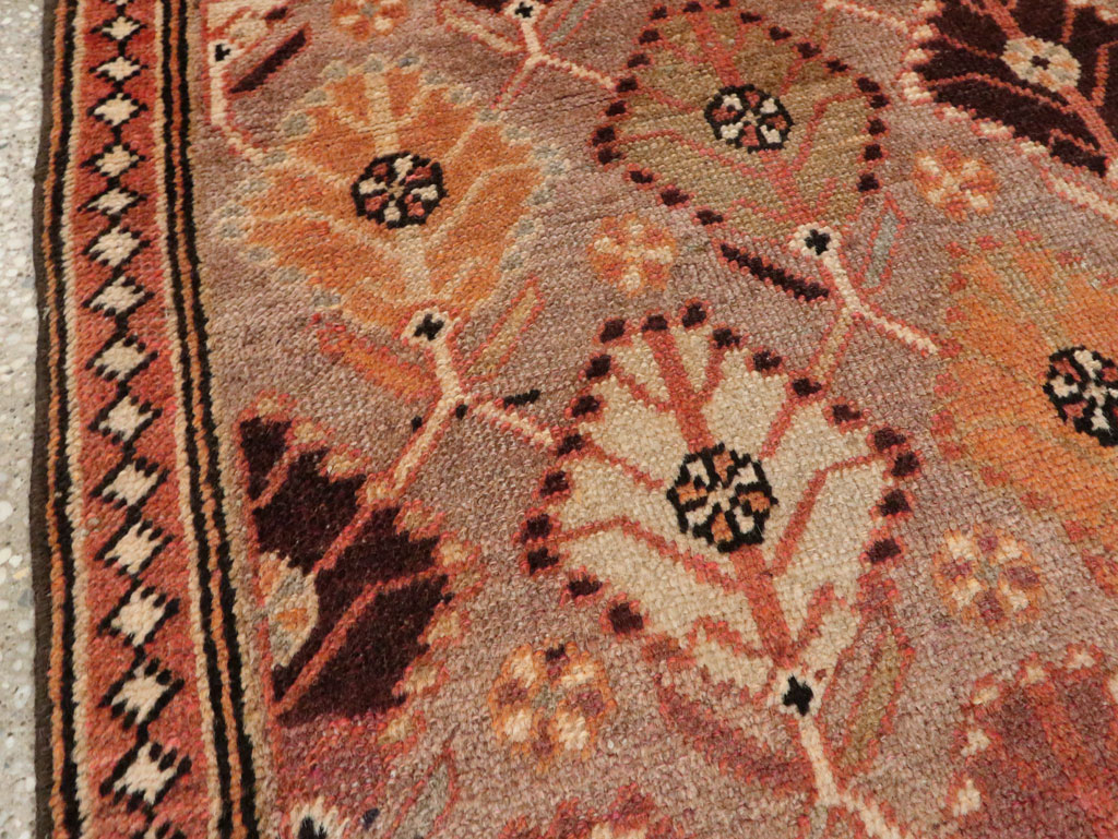 Vintage Persian Malayer Throw Rug, No.26828 - Gsblank