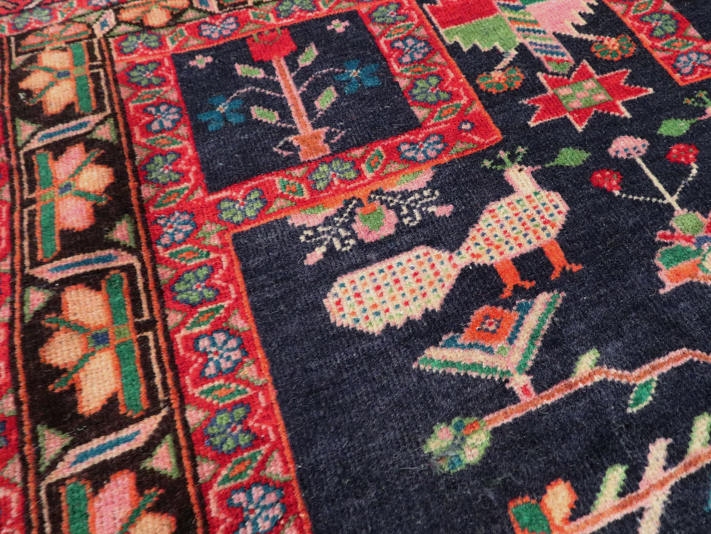 Vintage Persian Baluch Throw Rug, No.26829 - Gsblank