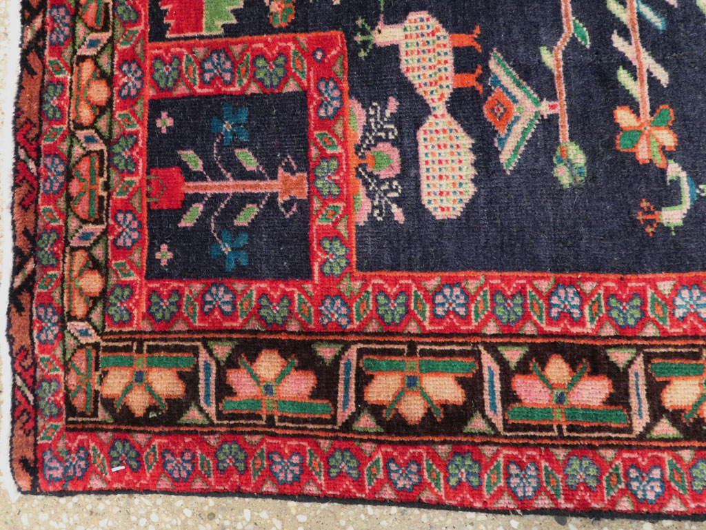 Vintage Persian Baluch Throw Rug, No.26829 - Gsblank