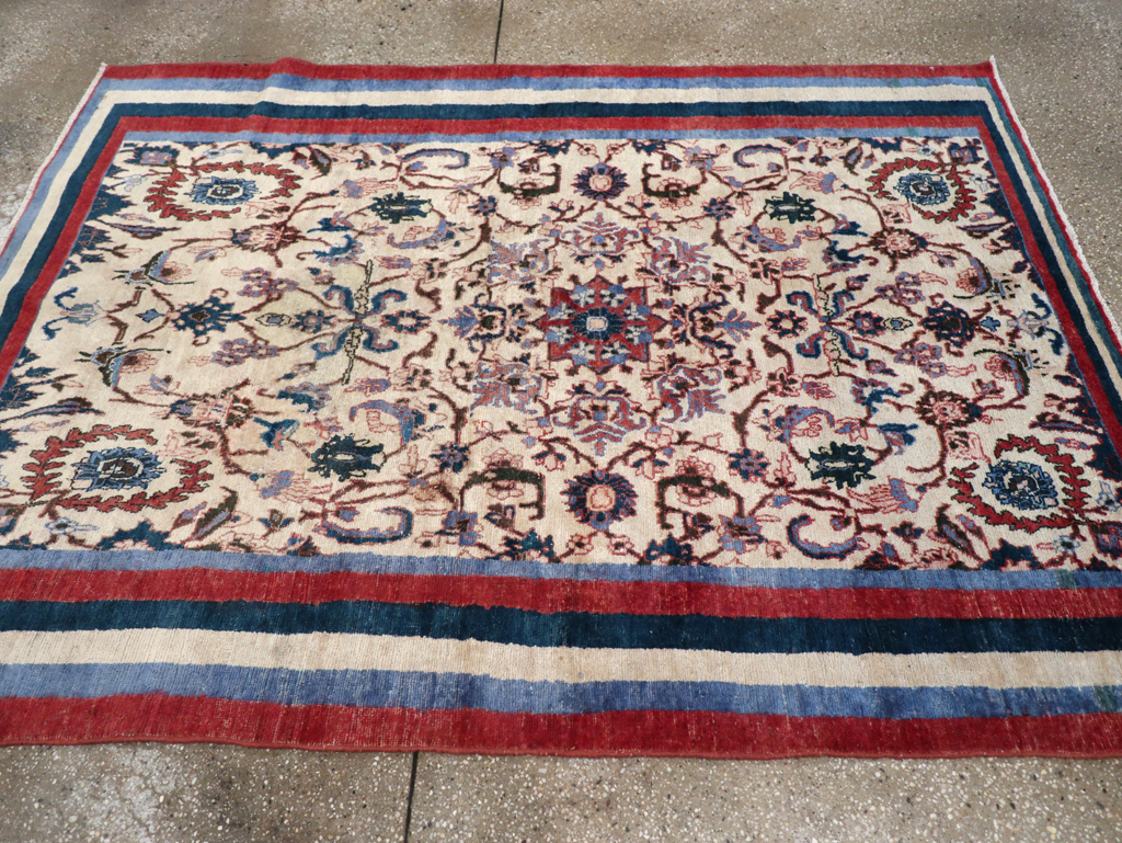 Vintage Persian Isfahan Accent Rug, No.26834 - Gsblank