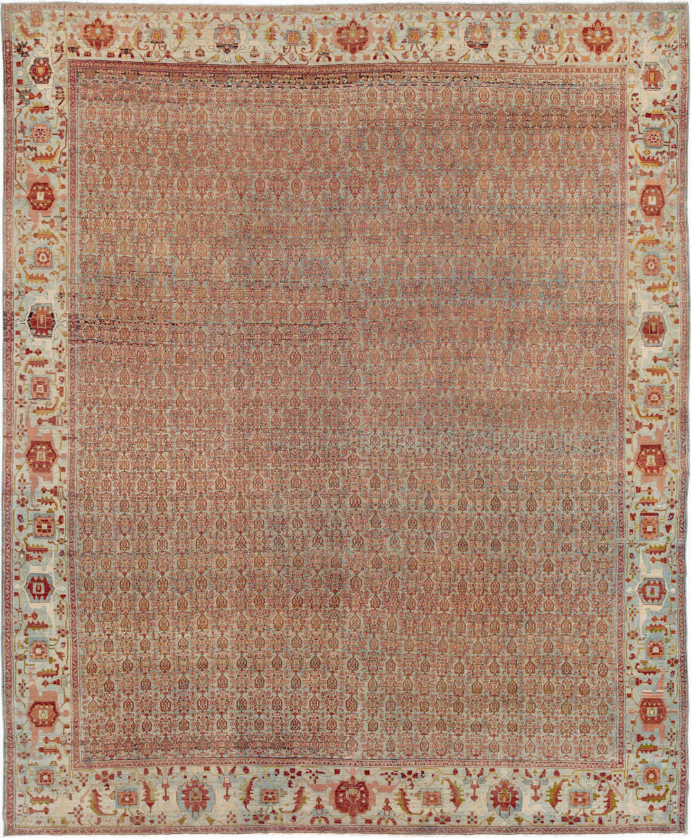 Antique Senneh Malayer Rug, No.26835 - Gsblank