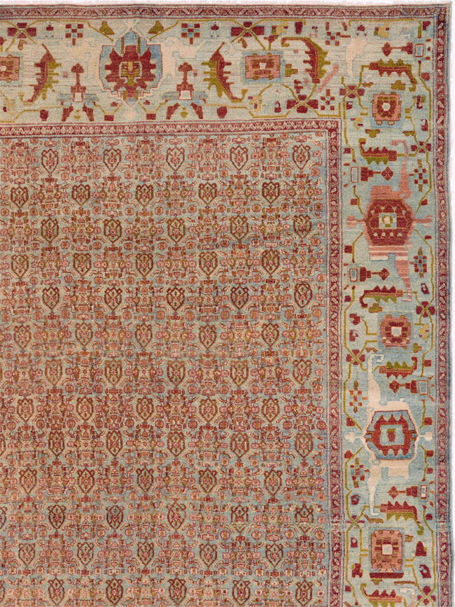 Antique Senneh Malayer Rug, No.26835 - Gsblank