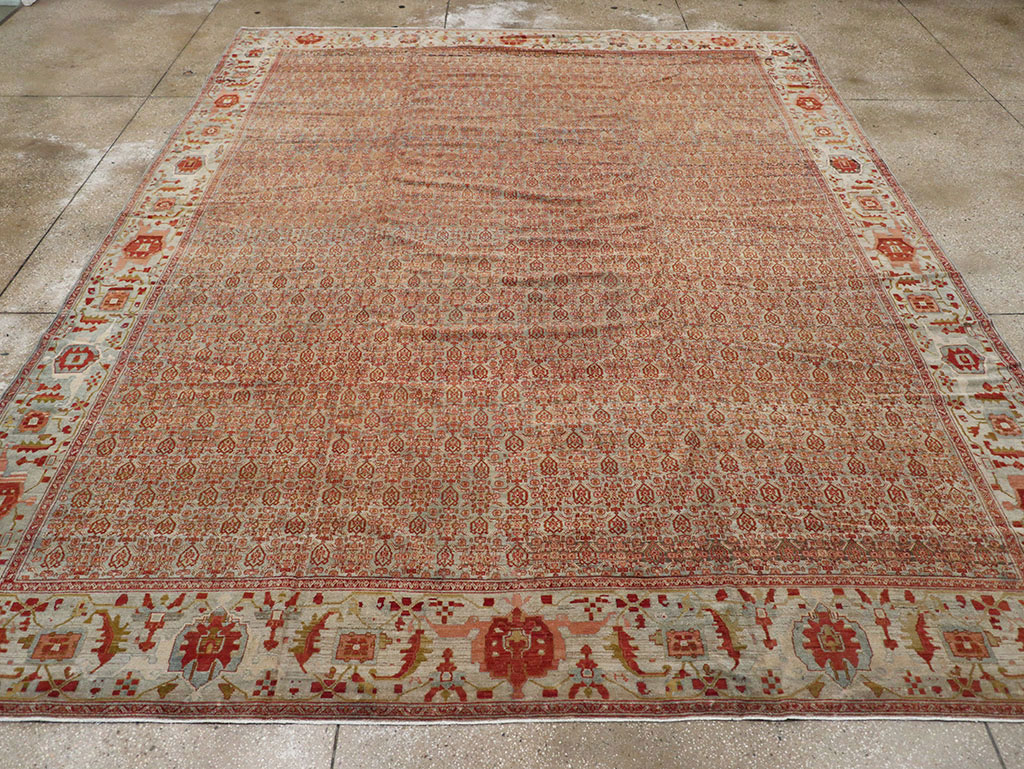 Antique Senneh Malayer Rug, No.26835 - Gsblank