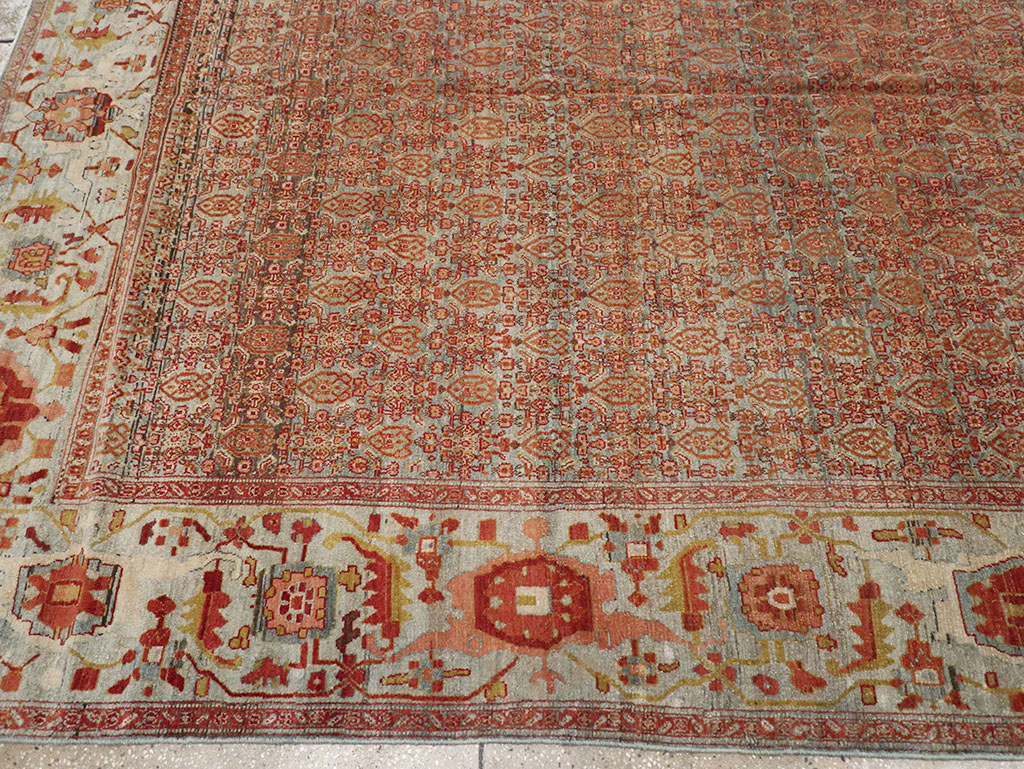 Antique Senneh Malayer Rug, No.26835 - Gsblank