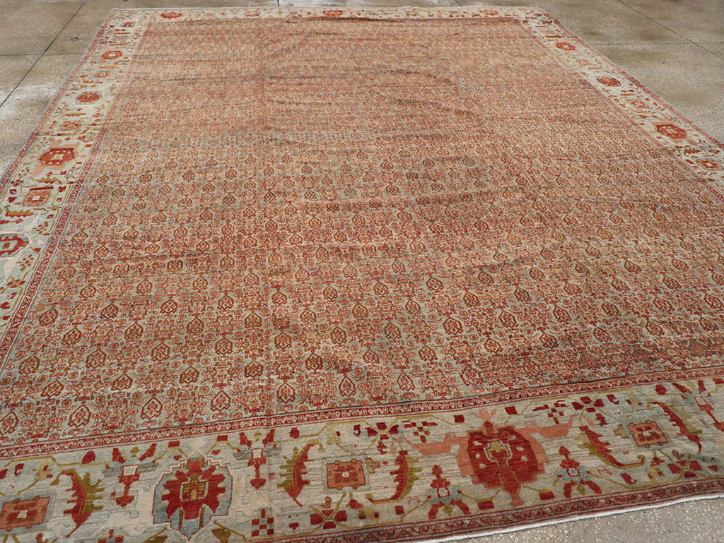 Antique Senneh Malayer Rug, No.26835 - Gsblank