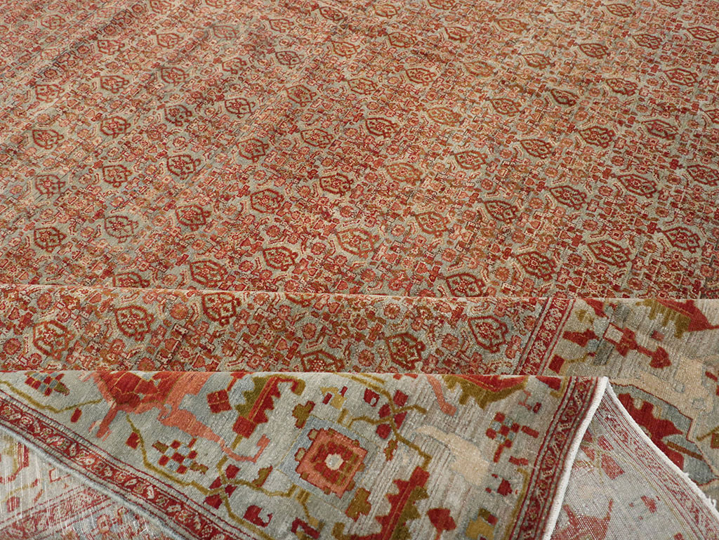 Antique Senneh Malayer Rug, No.26835 - Gsblank