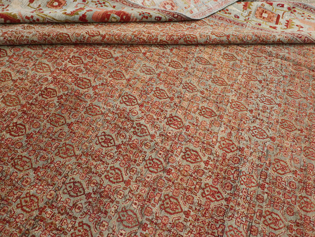 Antique Senneh Malayer Rug, No.26835 - Gsblank