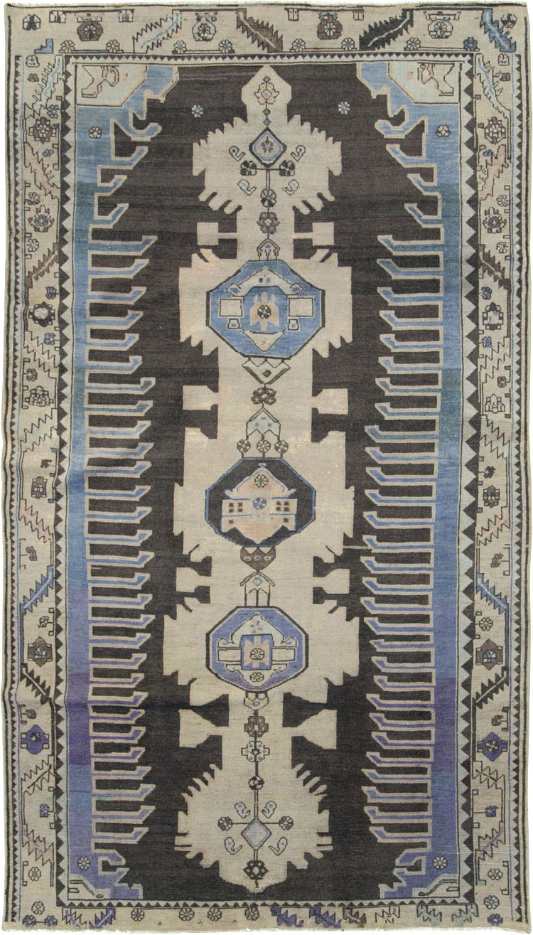 Vintage Persian Malayer Gallery Rug, No.26837 - Gsblank