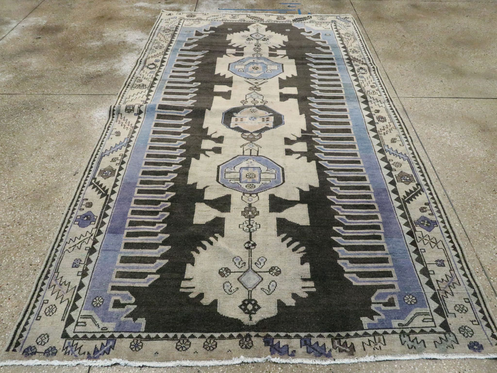 Vintage Persian Malayer Gallery Rug, No.26837 - Gsblank