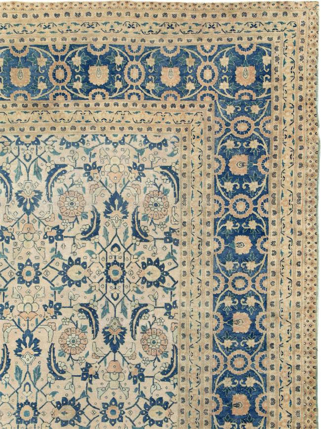 Antique Persian Tabriz Large Room Size Carpet, No.26844 - Gsblank