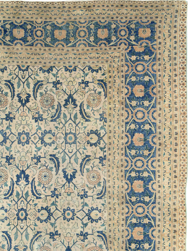 Antique Persian Tabriz Large Room Size Carpet, No.26844 - Gsblank