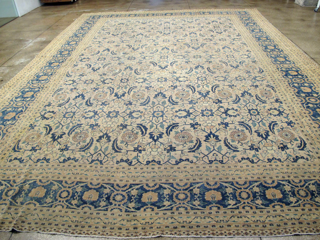 Antique Persian Tabriz Large Room Size Carpet, No.26844 - Gsblank