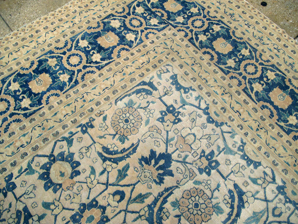 Antique Persian Tabriz Large Room Size Carpet, No.26844 - Gsblank