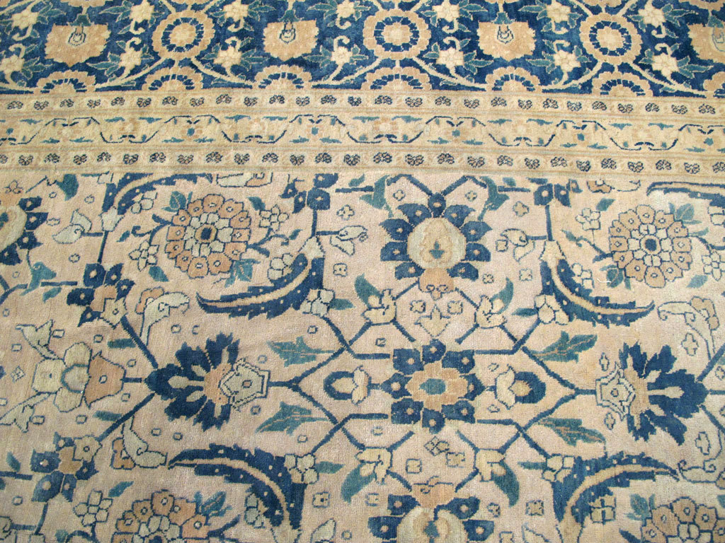 Antique Persian Tabriz Large Room Size Carpet, No.26844 - Gsblank