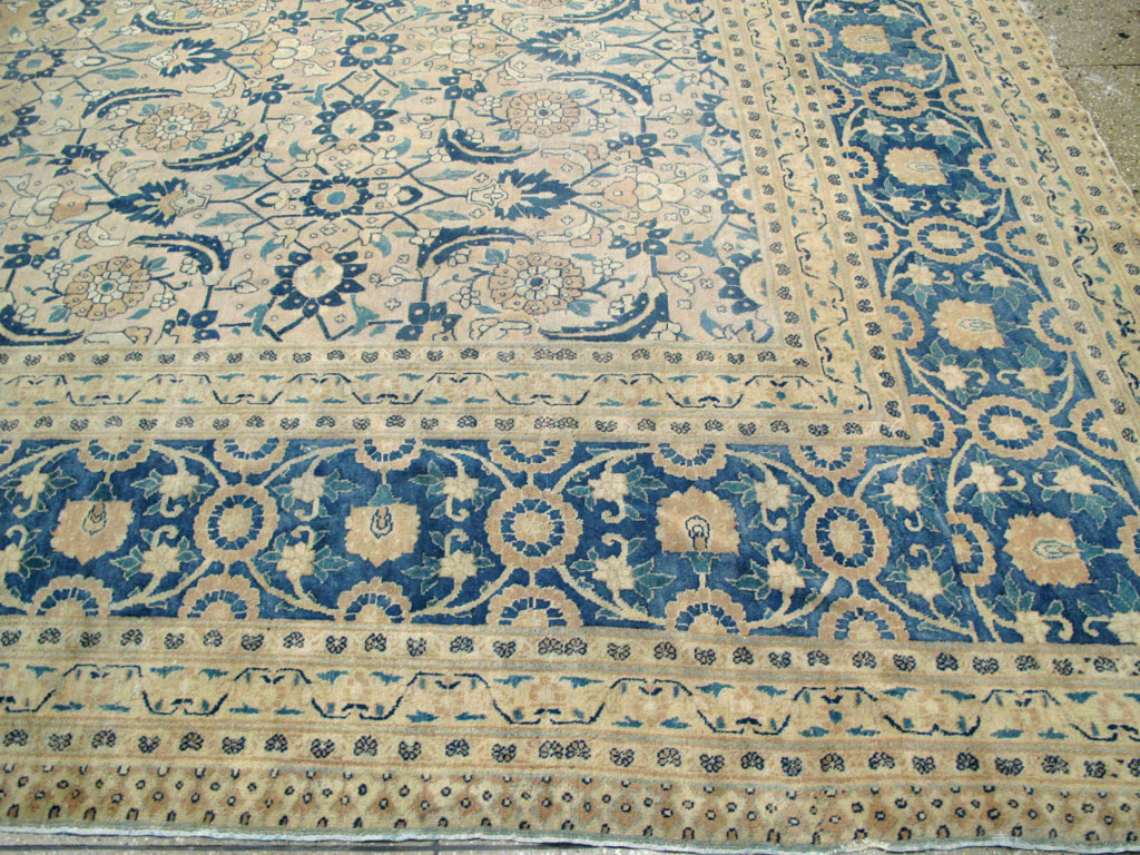 Antique Persian Tabriz Large Room Size Carpet, No.26844 - Gsblank