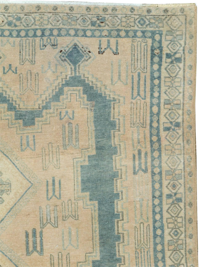 Vintage Persian Afshar Accent Rug, No.26851 - Gsblank