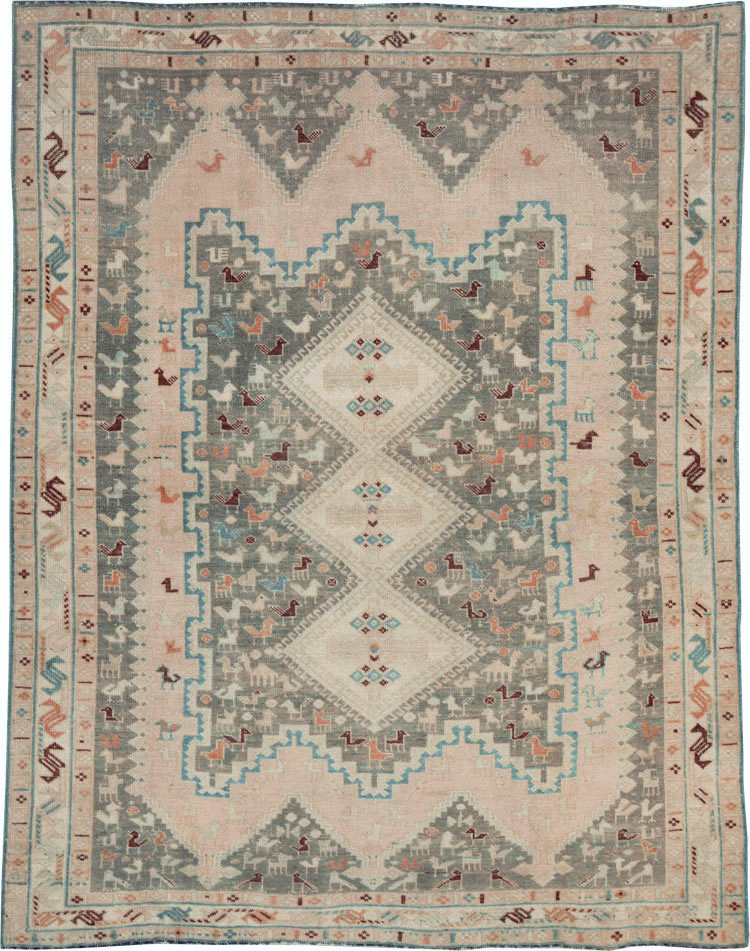 Vintage Persian Afshar Rug, No.26867 - Gsblank