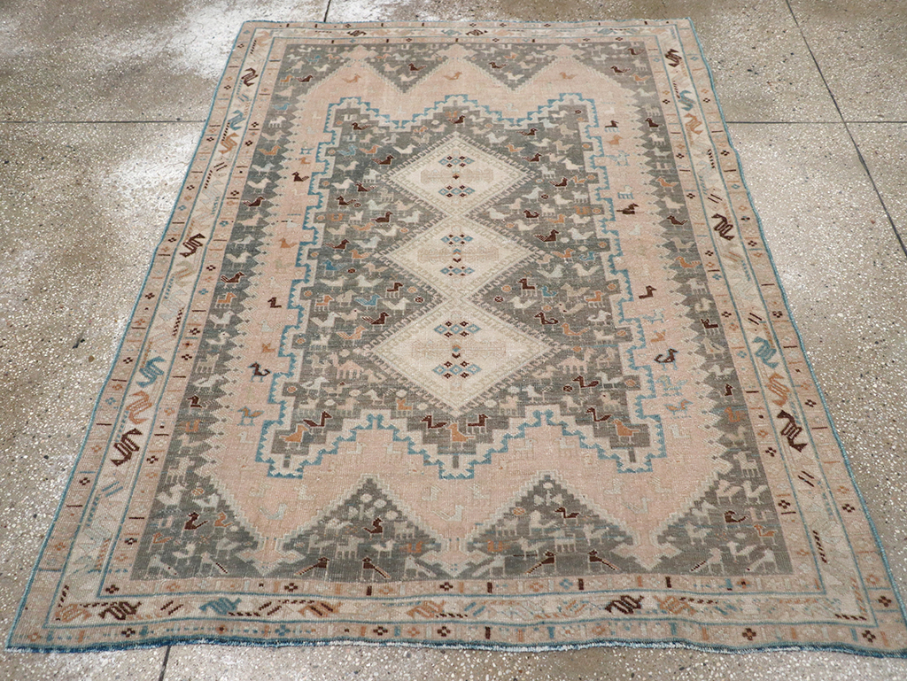 Vintage Persian Afshar Rug, No.26867 - Gsblank