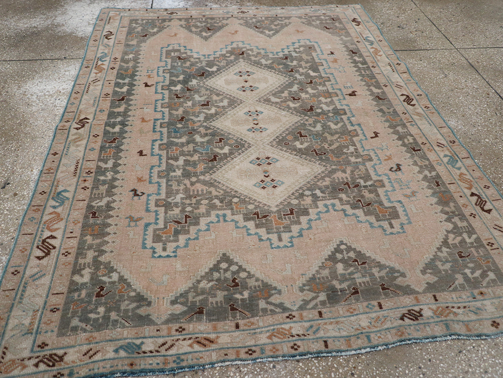 Vintage Persian Afshar Rug, No.26867 - Gsblank