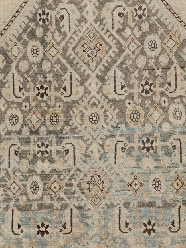 Vintage Persian Malayer Throw Rug, No.26871 - Gsblank