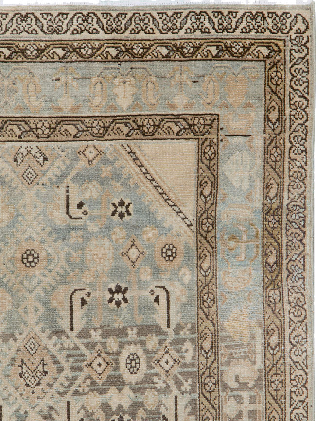 Vintage Persian Malayer Throw Rug, No.26871 - Gsblank