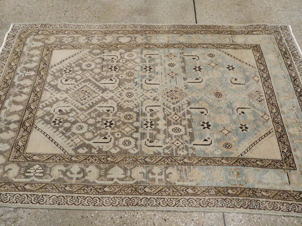 Vintage Persian Malayer Throw Rug, No.26871 - Gsblank