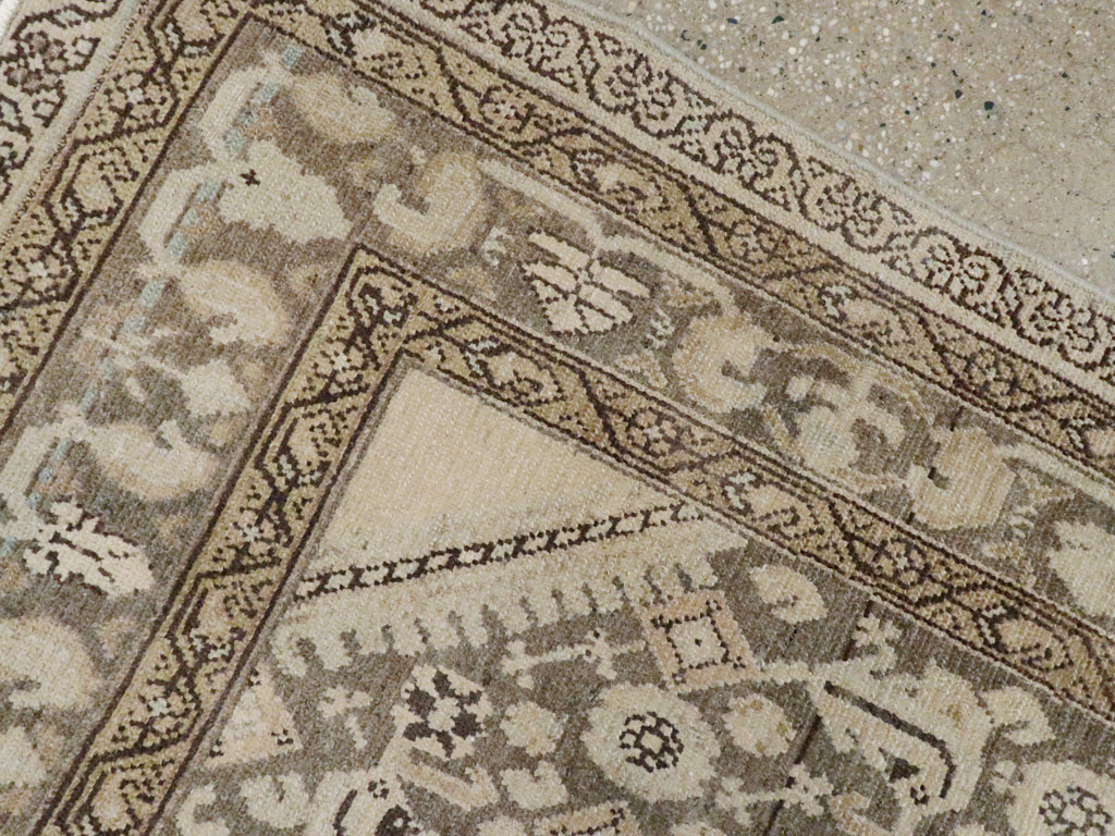 Vintage Persian Malayer Throw Rug, No.26871 - Gsblank