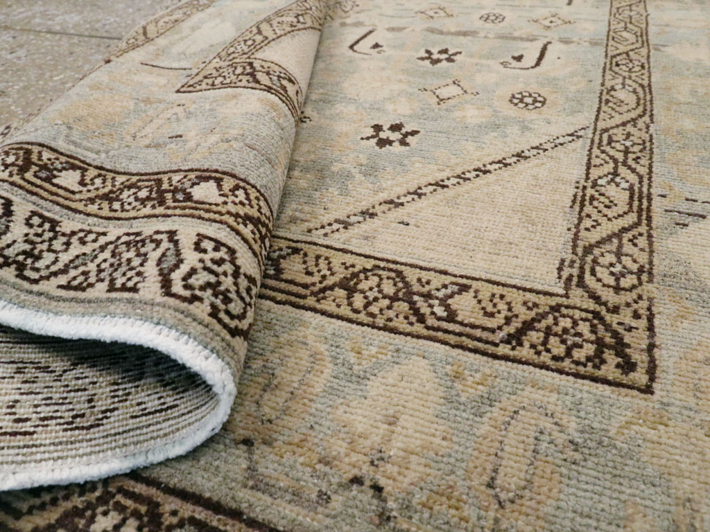 Vintage Persian Malayer Throw Rug, No.26871 - Gsblank