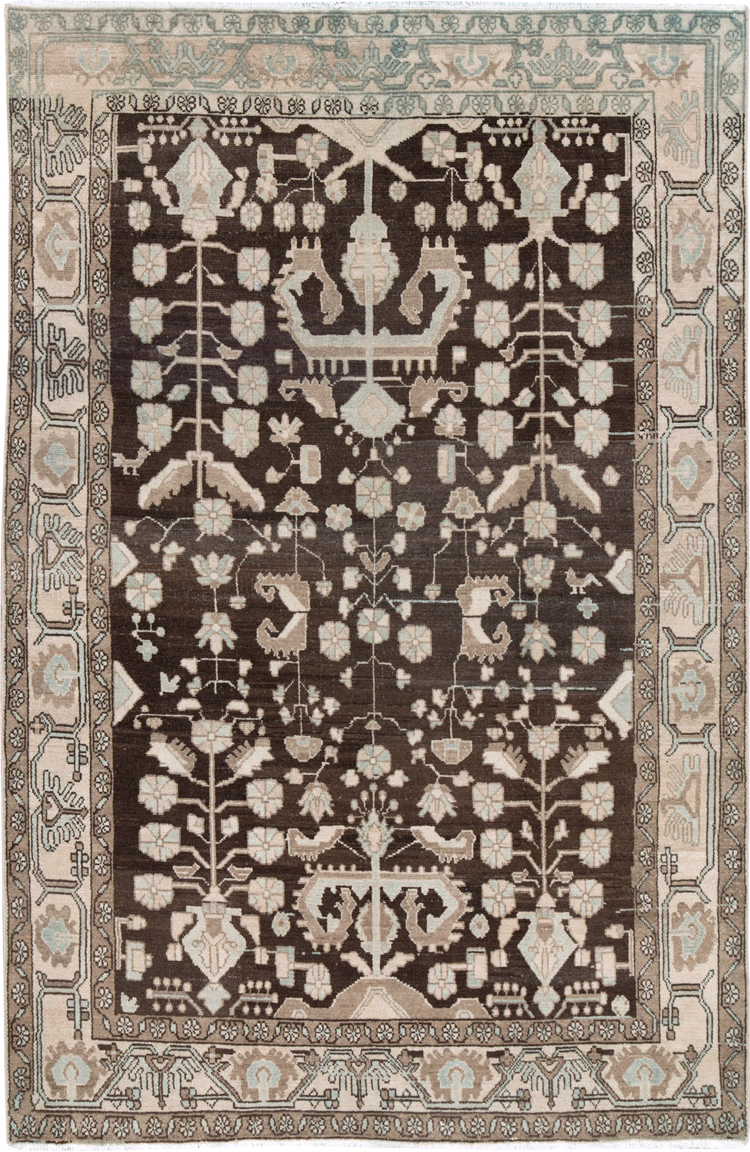 Vintage Persian Malayer Accent Rug, No.26883 - Gsblank