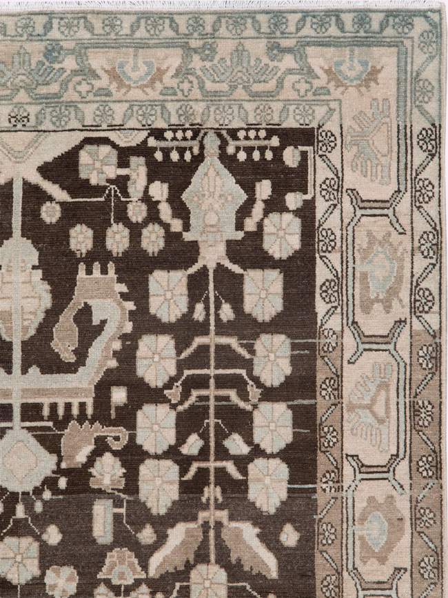 Vintage Persian Malayer Accent Rug, No.26883 - Gsblank