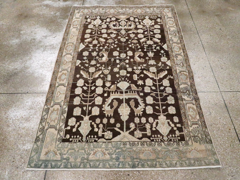 Vintage Persian Malayer Accent Rug, No.26883 - Gsblank
