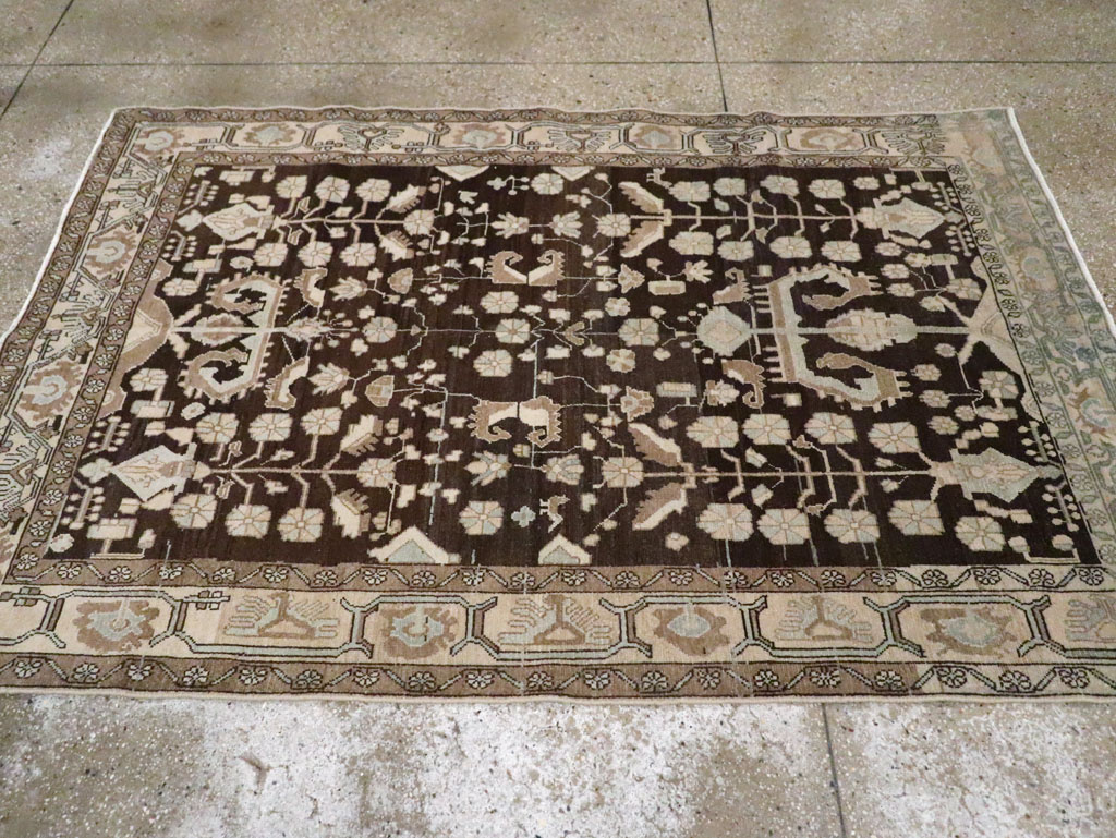 Vintage Persian Malayer Accent Rug, No.26883 - Gsblank