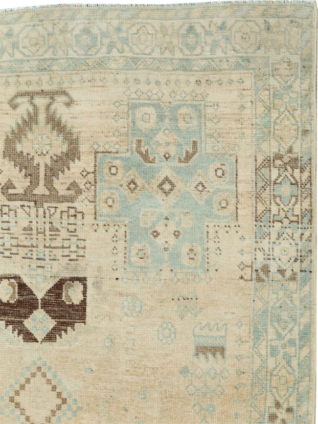 Vintage Persian Afshar Throw Rug, No.26890 - Gsblank