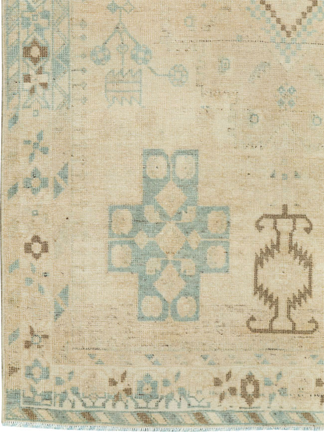 Vintage Persian Afshar Throw Rug, No.26890 - Gsblank