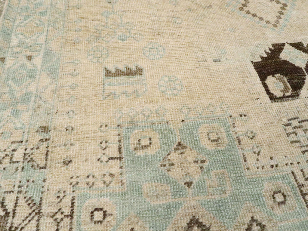 Vintage Persian Afshar Throw Rug, No.26890 - Gsblank