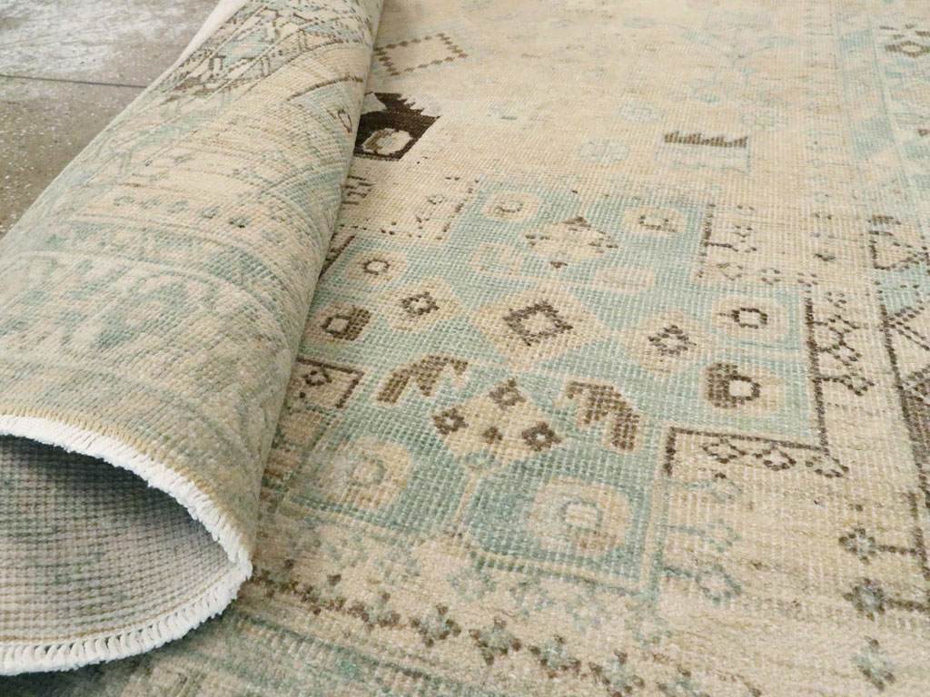 Vintage Persian Afshar Throw Rug, No.26890 - Gsblank