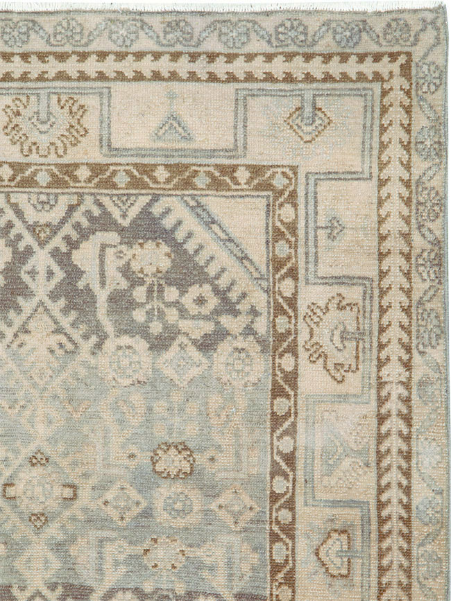 Vintage Persian Malayer Throw Rug, No.26891 - Gsblank