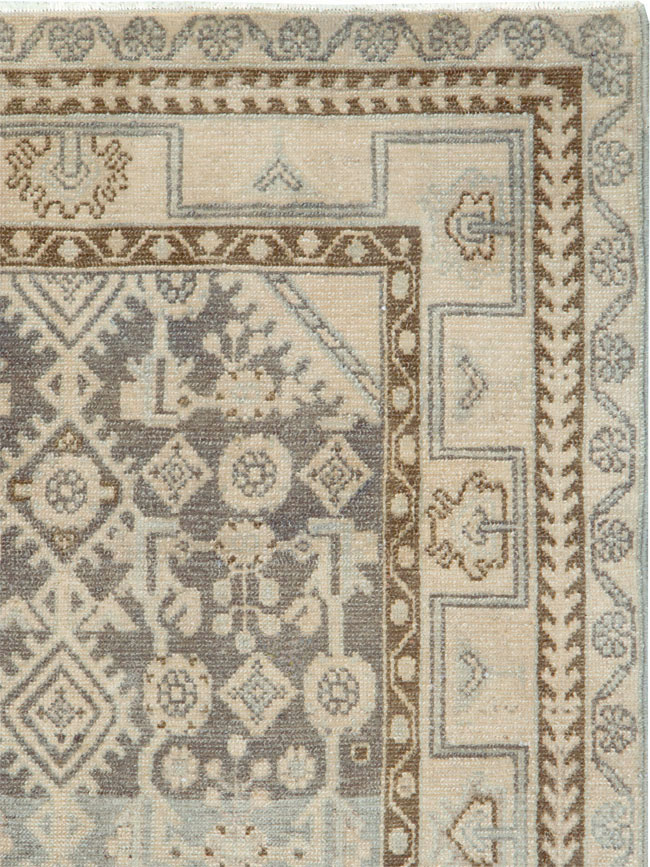 Vintage Persian Malayer Throw Rug, No.26891 - Gsblank