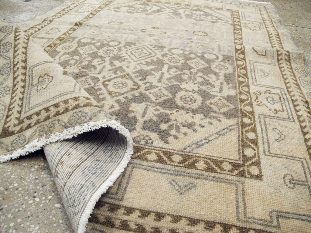 Vintage Persian Malayer Throw Rug, No.26891 - Gsblank