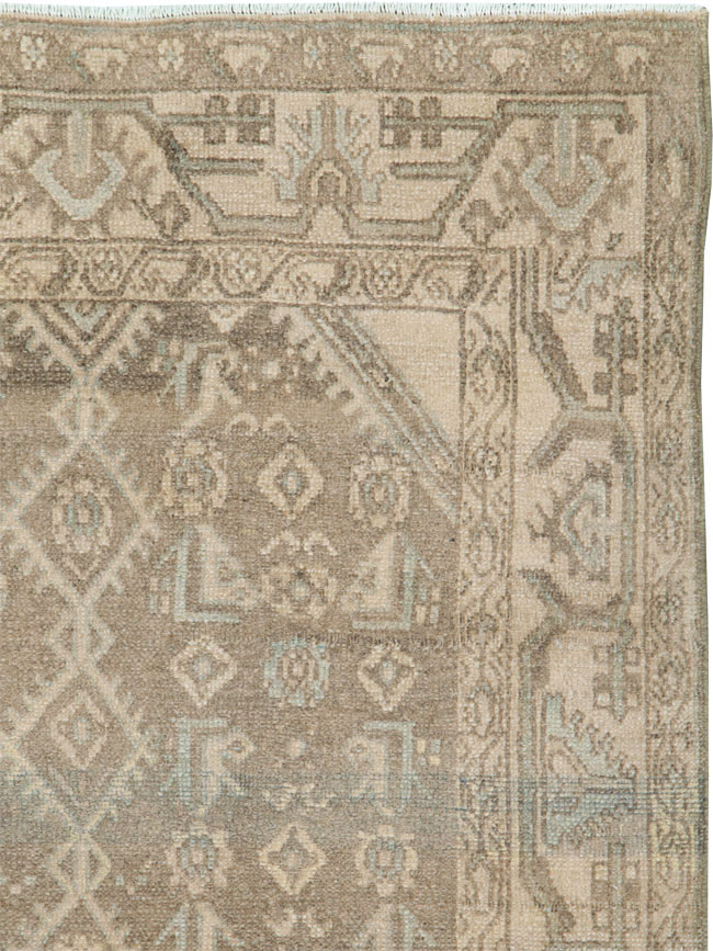 Vintage Persian Malayer Throw Rug, No.26901 - Gsblank