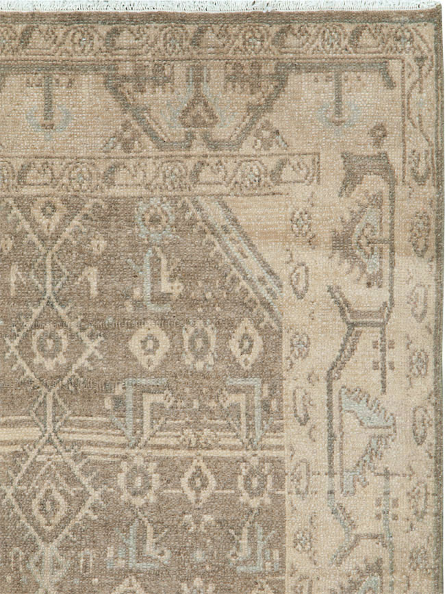 Vintage Persian Malayer Throw Rug, No.26901 - Gsblank