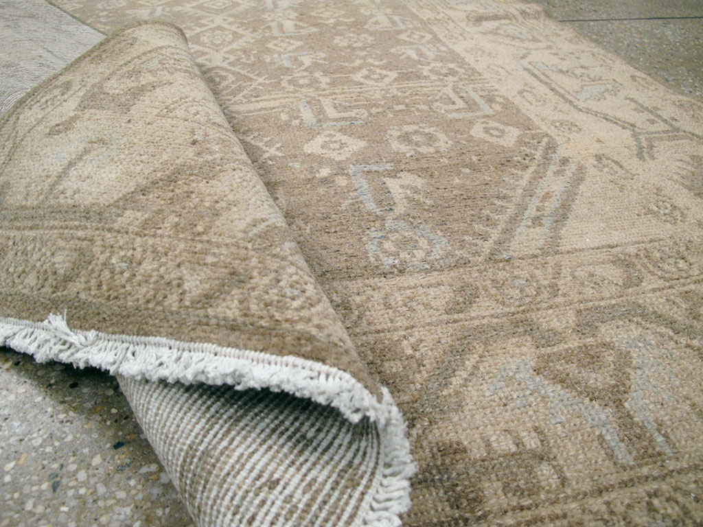 Vintage Persian Malayer Throw Rug, No.26901 - Gsblank