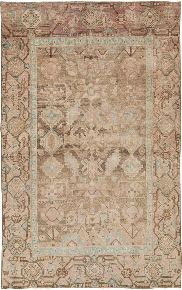 Vintage Persian Malayer Accent Rug, No.26905 - Gsblank