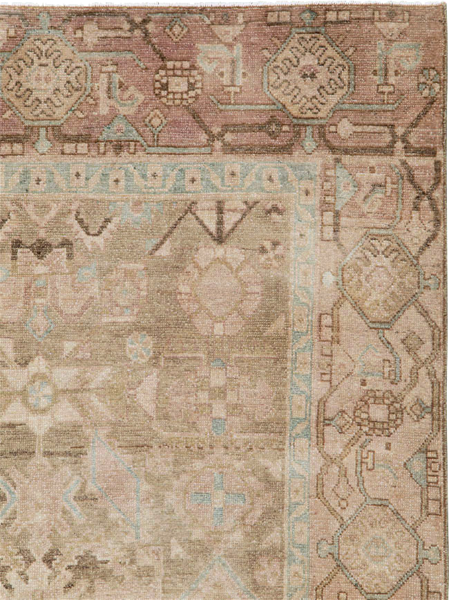 Vintage Persian Malayer Accent Rug, No.26905 - Gsblank