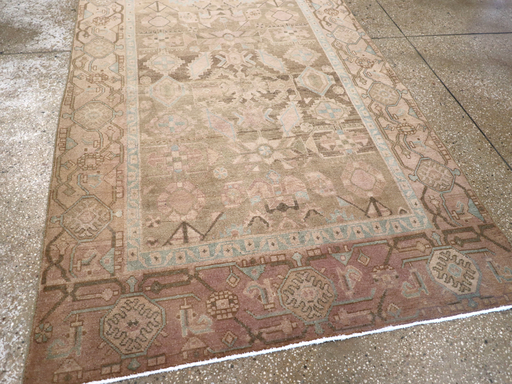 Vintage Persian Malayer Accent Rug, No.26905 - Gsblank
