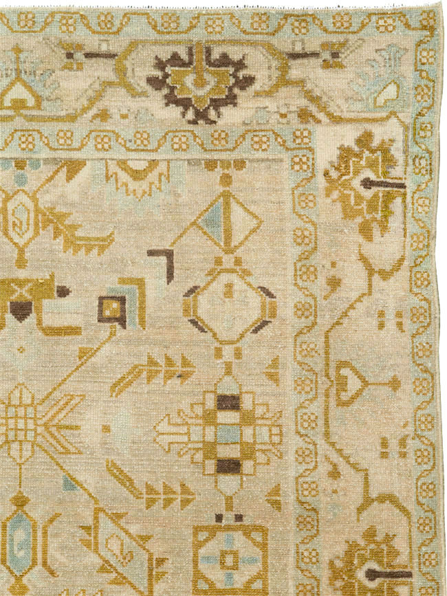 Vintage Persian Malayer Accent Rug, No.26907 - Gsblank